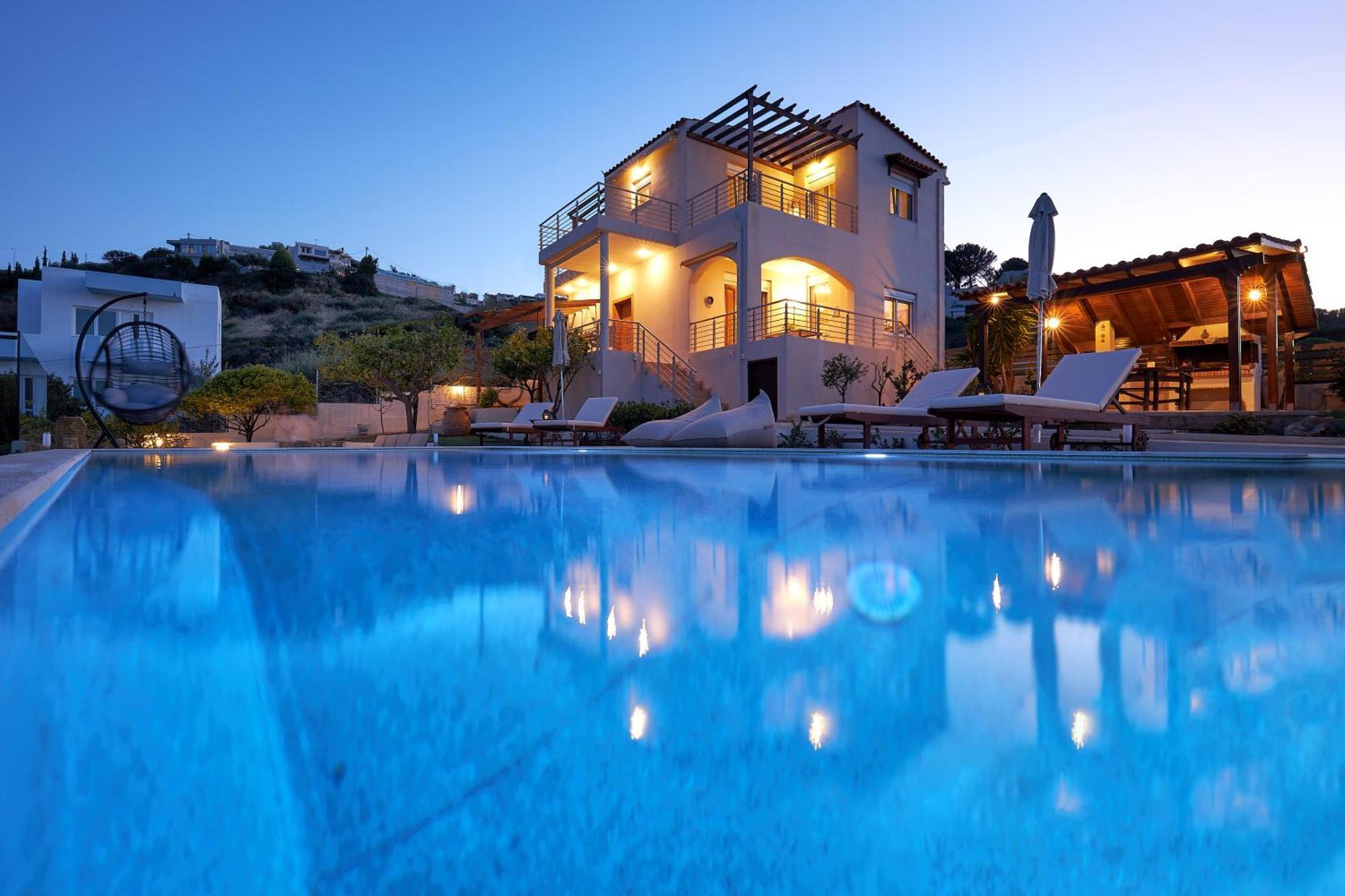 Spacious Villa With Private Eco-Pool And Panoramic Sea View อาเยีย เปลาเยีย ภายนอก รูปภาพ