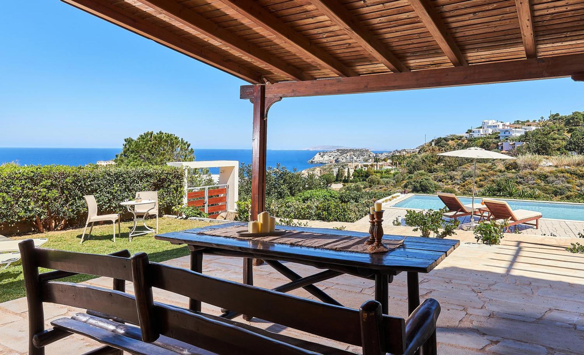Spacious Villa With Private Eco-Pool And Panoramic Sea View อาเยีย เปลาเยีย ภายนอก รูปภาพ