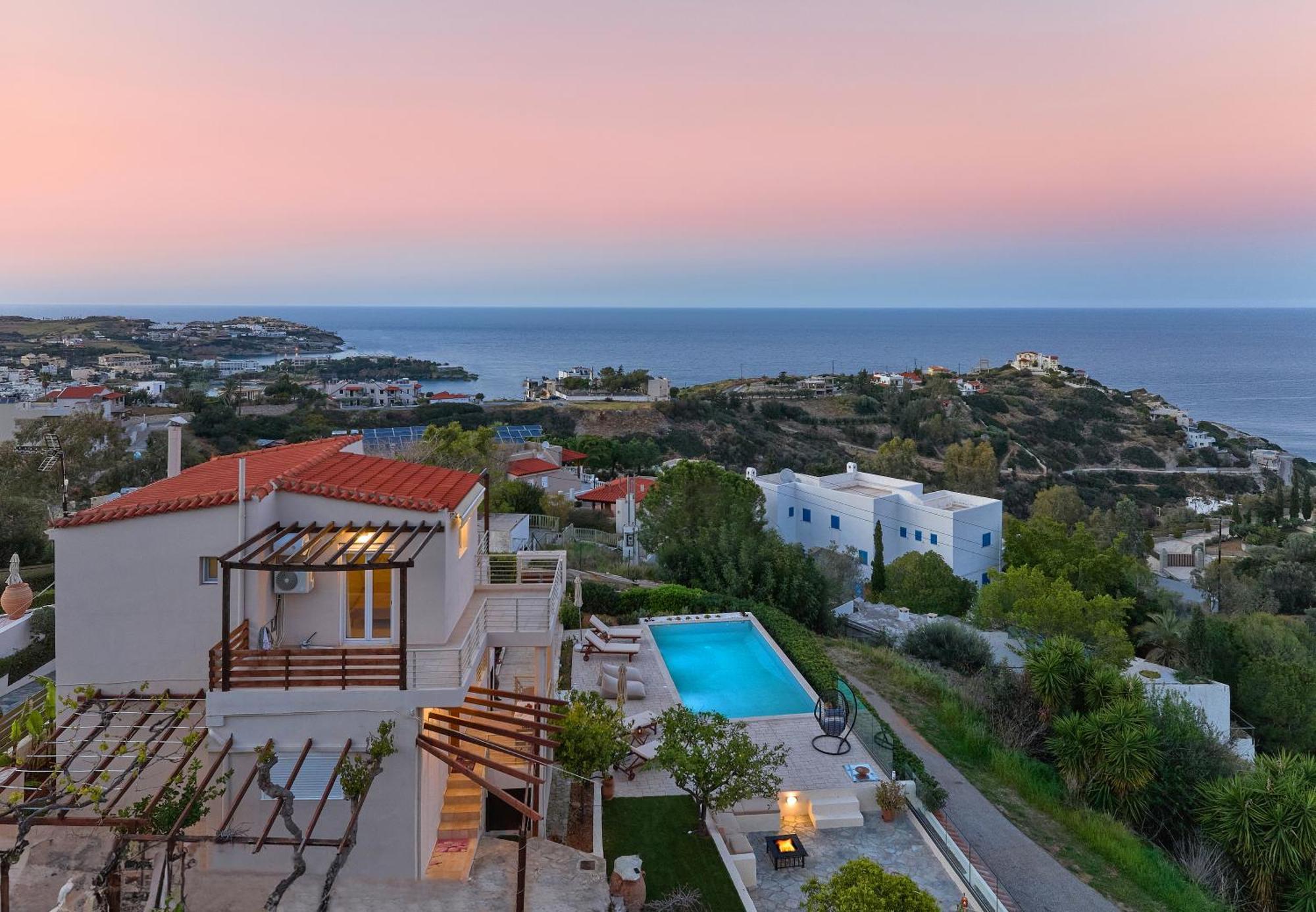 Spacious Villa With Private Eco-Pool And Panoramic Sea View อาเยีย เปลาเยีย ภายนอก รูปภาพ